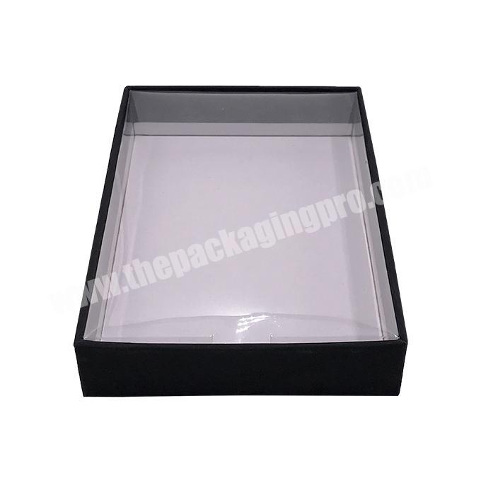 2020 fashion cardboard box with clear transparent lid custom gift box for gift facial mask packaging