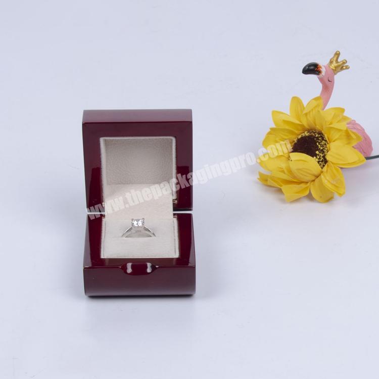 Wholesale Luxury Custom Wedding Ring Wood Packaging Box