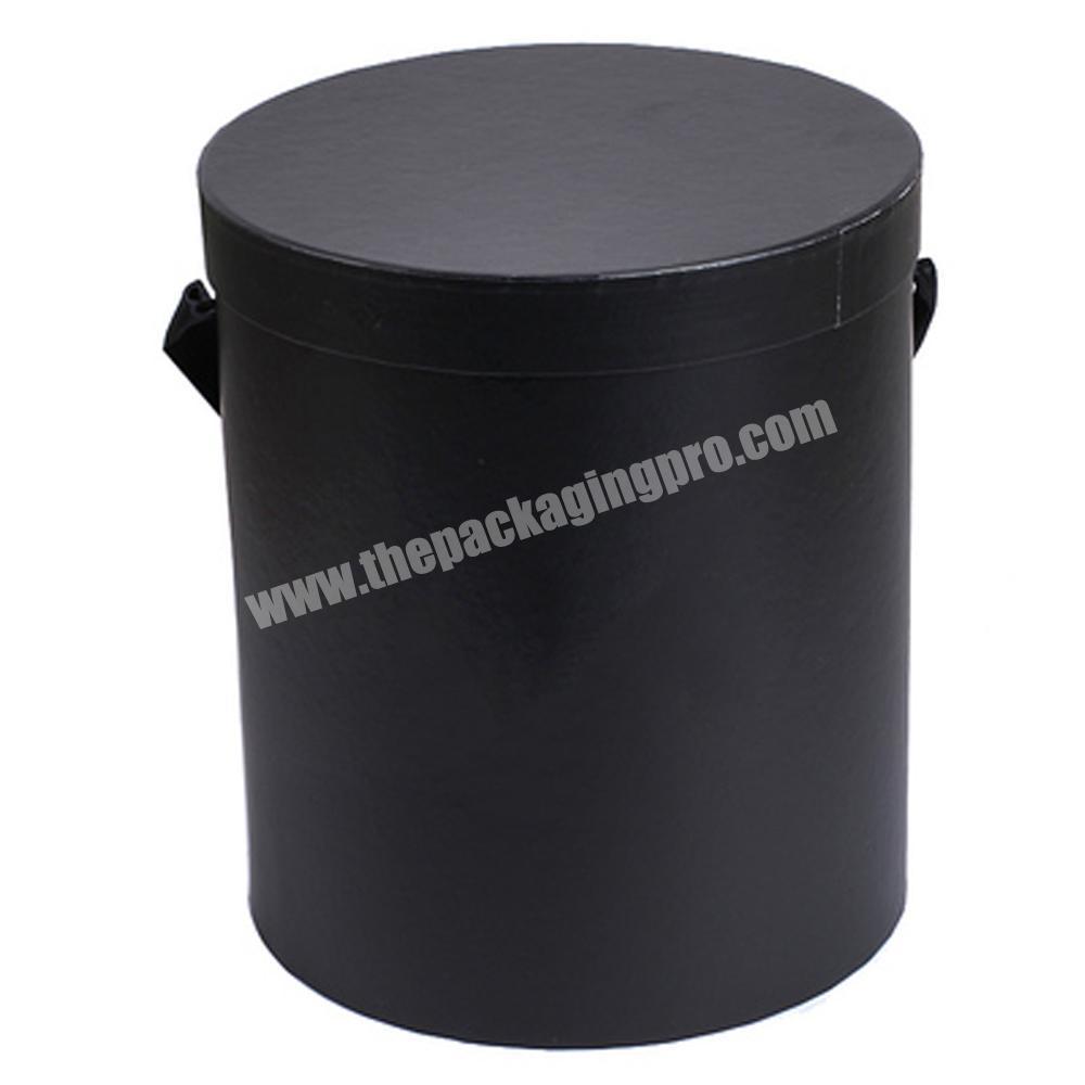 Custom paper luxury round hat packaging box for flowers