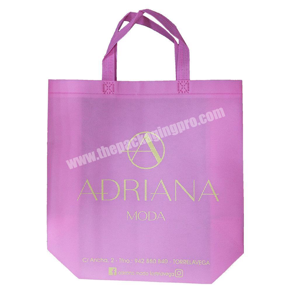 Amazon Hot Seller Promotional Eco Bags Supermarket Customized Logo Printed Recycled Carry Non Woven Bag for Clothes