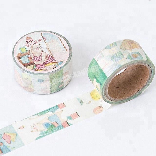 Cat custom printed washi masking paper tape