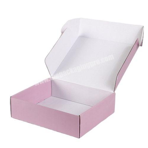 Hot Sales Pink Corrugated Mailer Shipping Box For Courier Packing