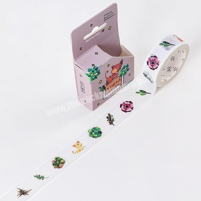 July customized cat style paper washi tape for export