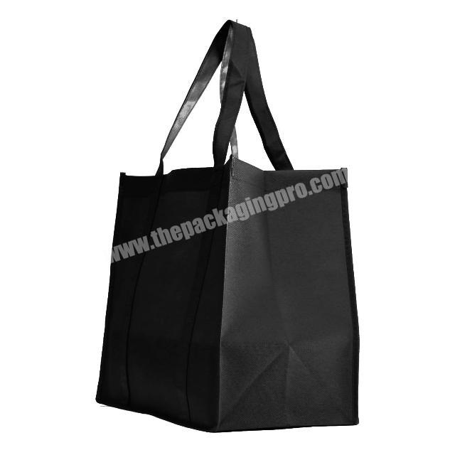 Promotional non-woven printed tote shopping bag wholesale reusable non woven shopping bags with custom logo