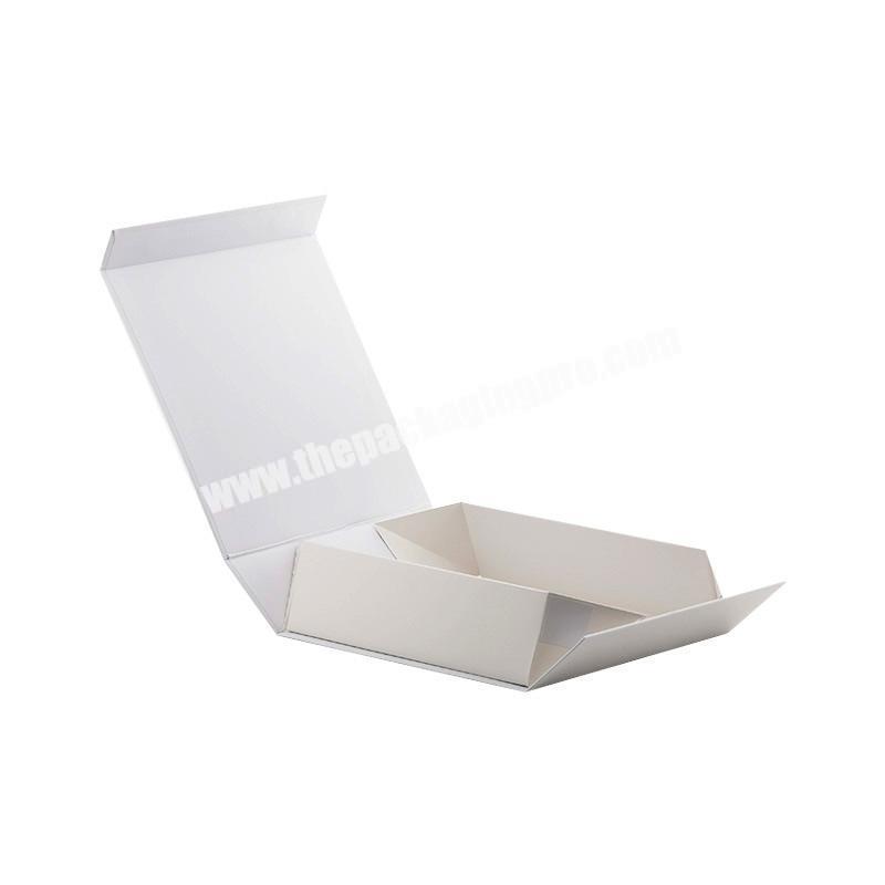 Wholesale Luxury White Foldable Empty Cardboard Magnetic Jewelry Gift Boxes With Lid