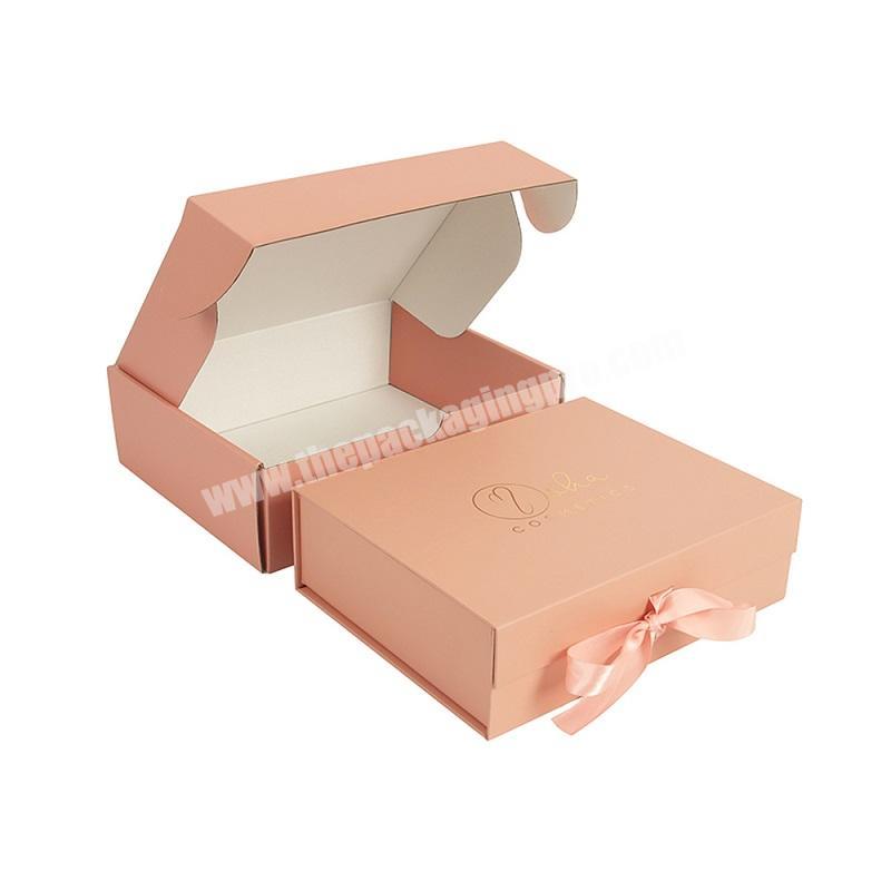 Wholesale Individuation Pink Paper Storage Gift Perfume Packaging Box With Satin Inside