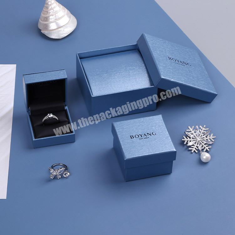 Boyang Custom Luxury Gift Paper Bracelet Earring Bangle Ring Packaging Jewelry Box