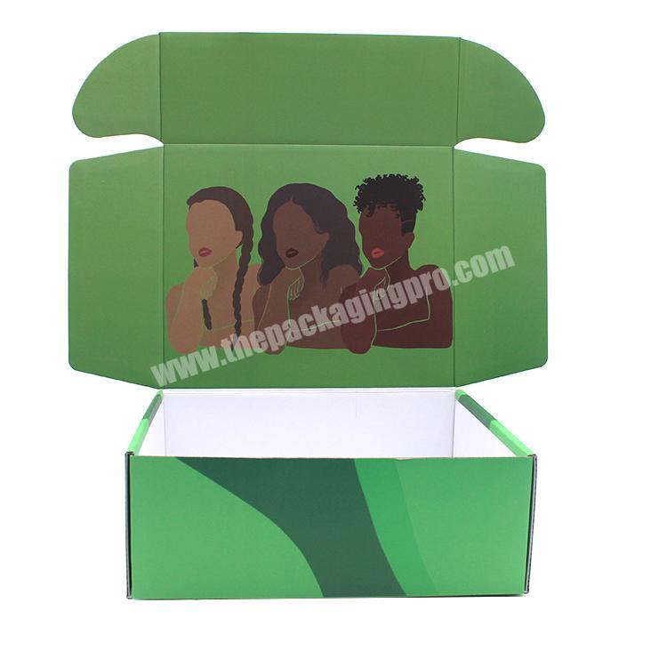 Cheap custom product clothing packaging corrugated brown paper boxes