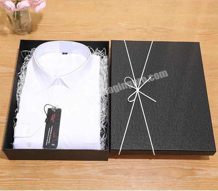 Dongguan factory pretty paper box T shirt packaging design