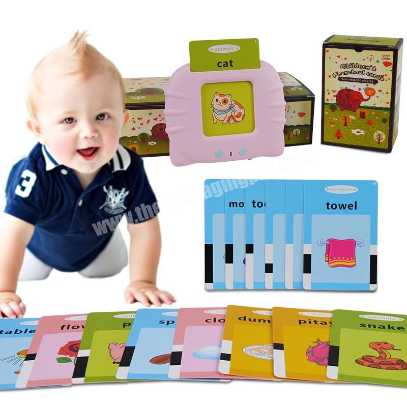 Flashcard talking toys early educational toy learning children for preschool baby education