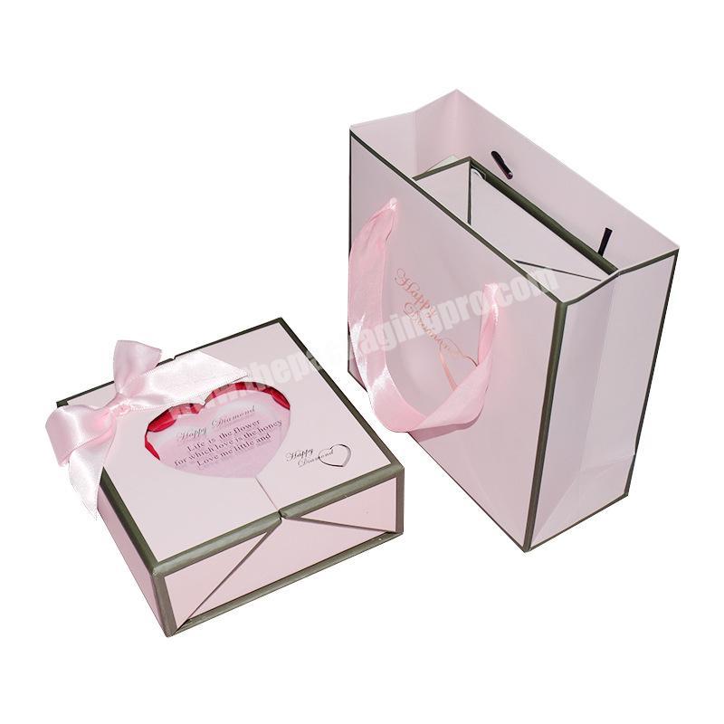 High-grade luxury rose gold embossing logo chocolate gift box packaging box