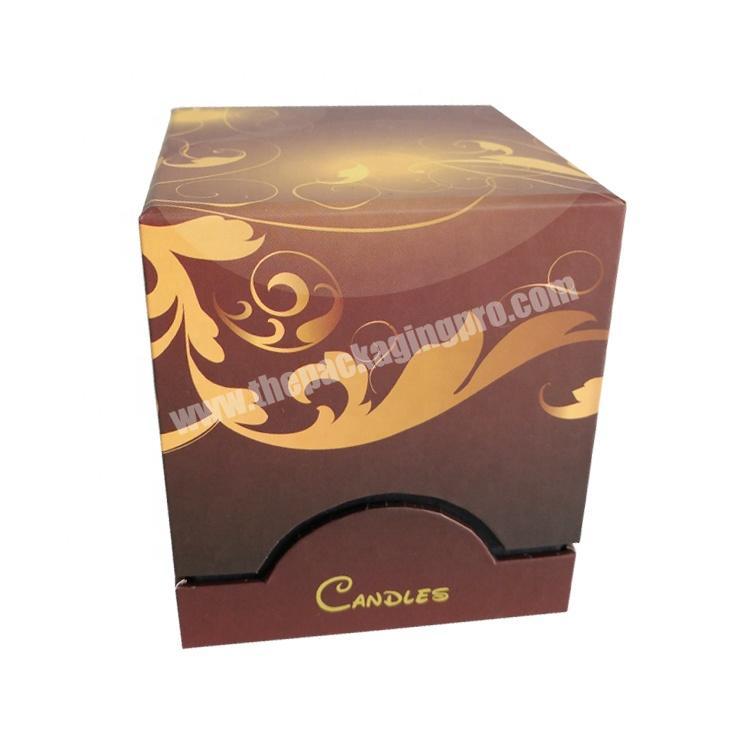 fancy design luxury cardboard candle box packaging