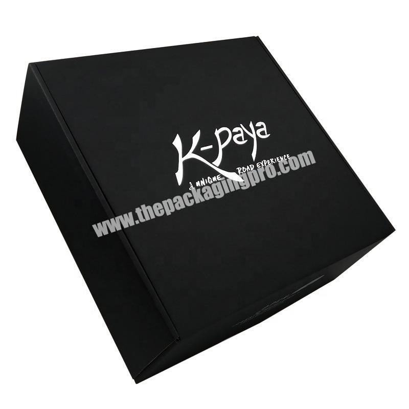 Custom All Sizes Black Big 5 Layer Corrugated Packaging Carton Box