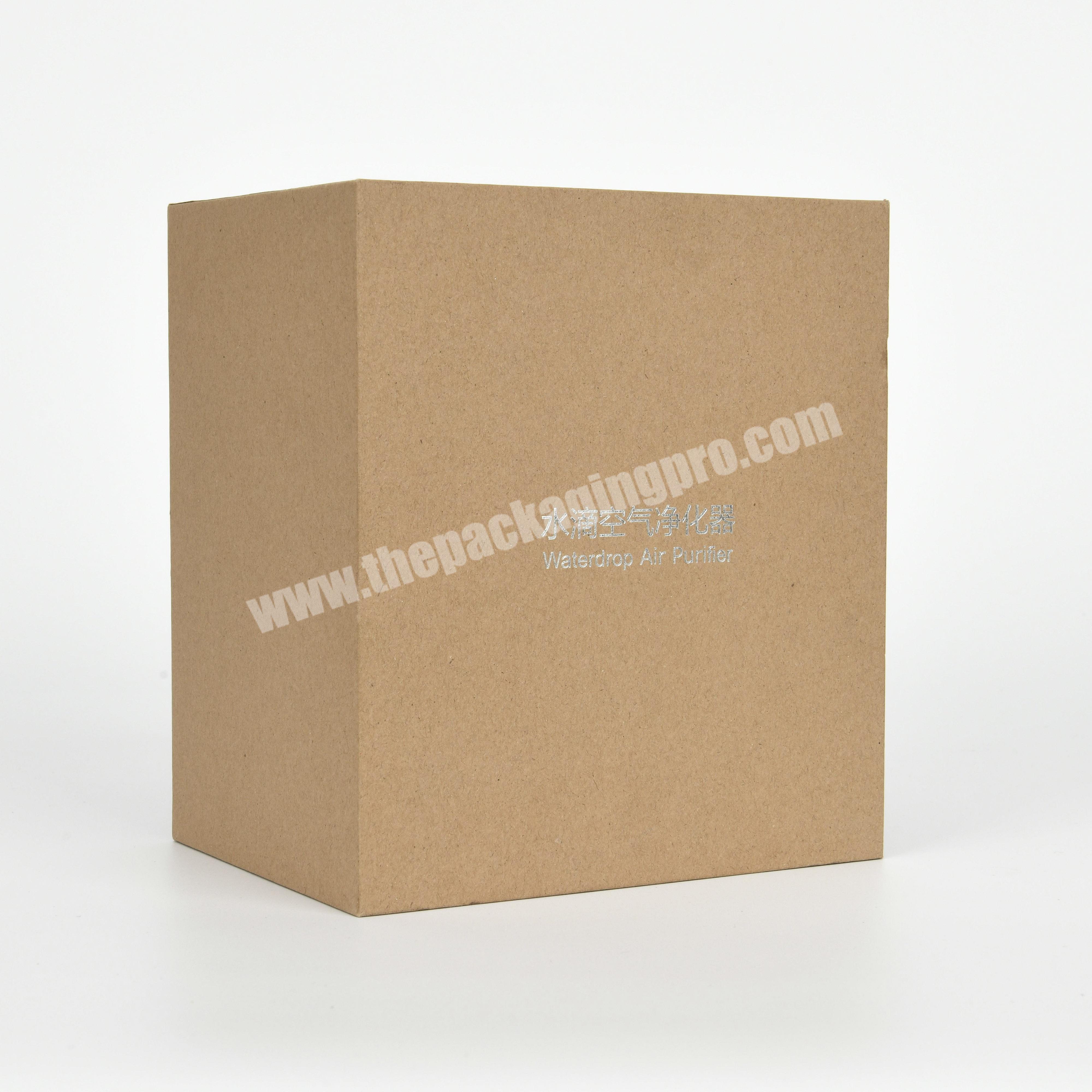 Custom Design Printing Logo Eco-friendly Brown Kraft paper Packaging Gift Products box with Lid