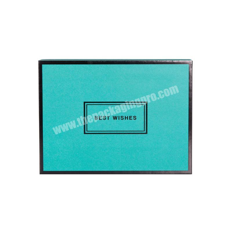 Custom Logo Folding Black Paper flat cardboard box Packing Luxury Magnetic shipping boxes