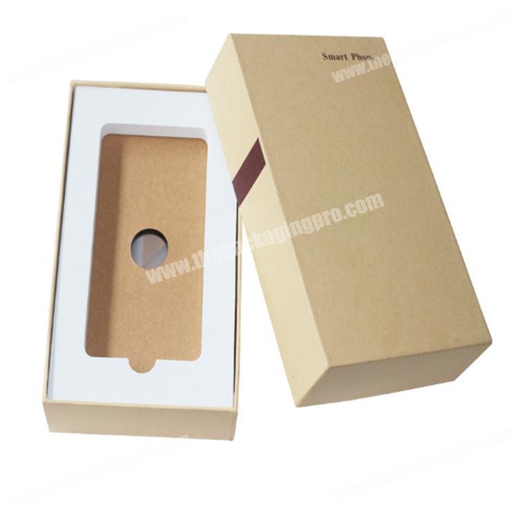 Customized logo kraft paper phone cardboard unique packaging boxes