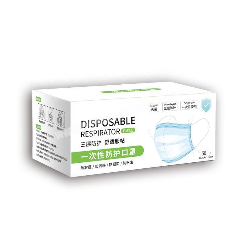 Factory direct wholesales surgical mask  packaging box