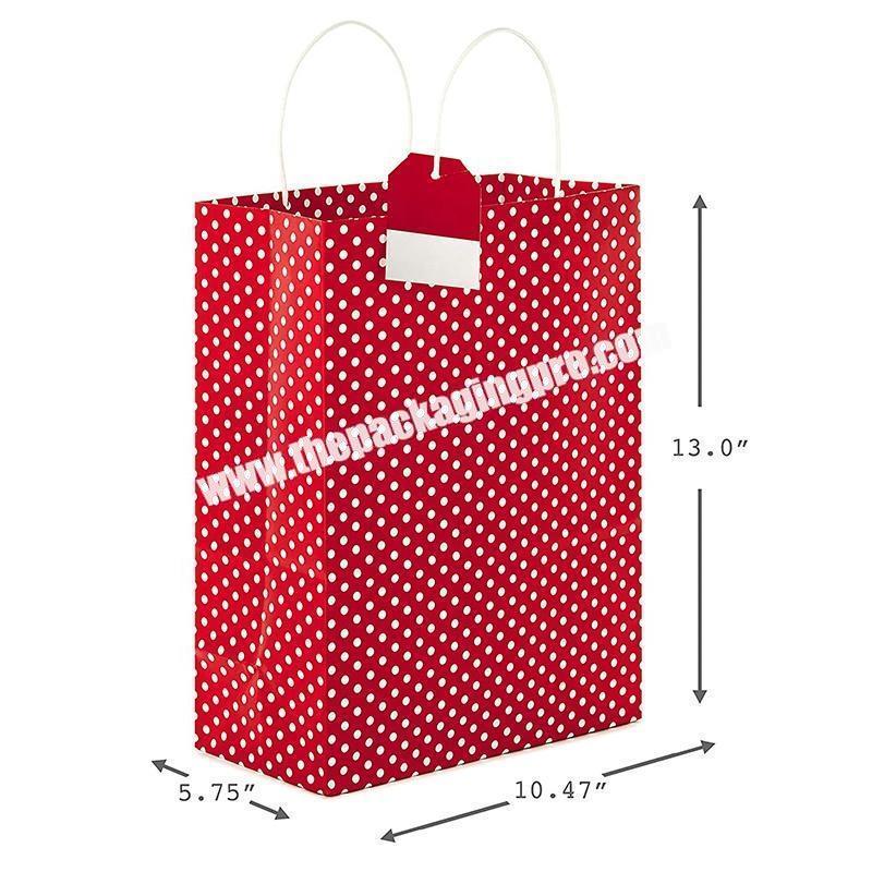 High Quality China OEM printed fancy creative Christmas Gift Paper Bag santa claus Manufactures Custom Printing