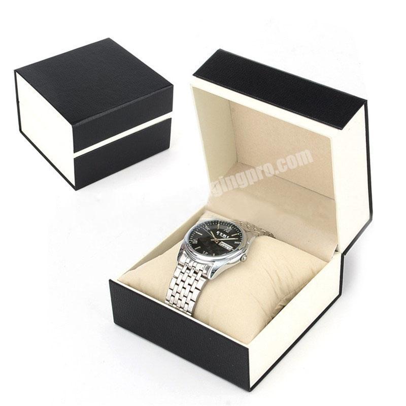 Hot Sale Cardboard Packaging Black Lid and Base Flip Lid Gift Boxes for Watches Box