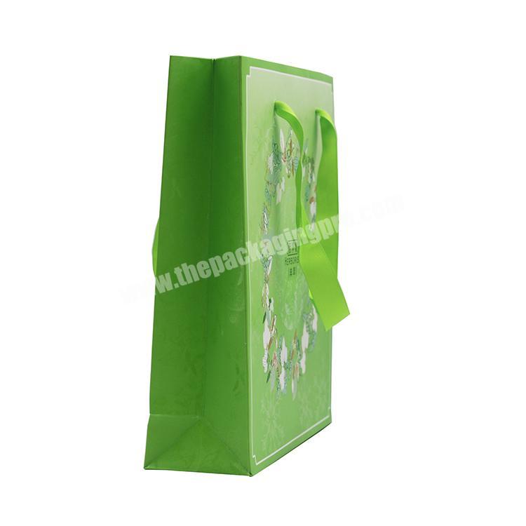 Luxury custom skin care products kraft cosmetic paper shopping bag