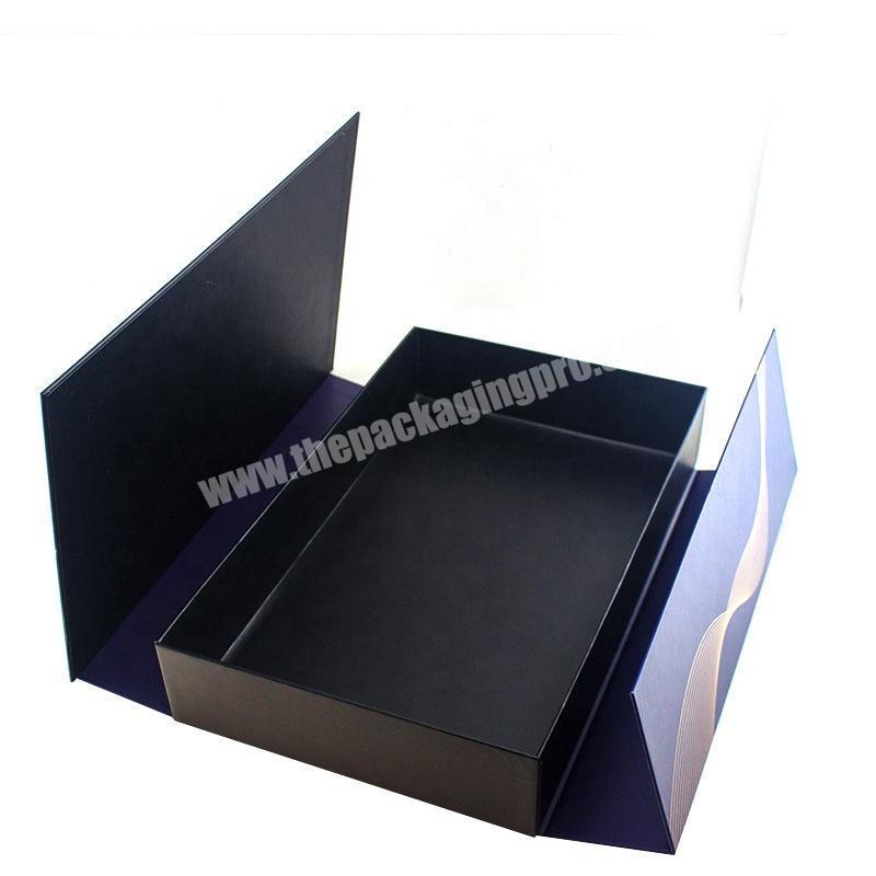 luxury two sides open cosmetic packaging cardboard paper gift box