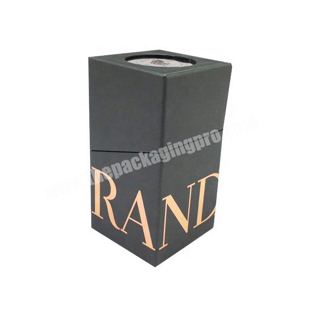Paper Luxury Packaging Bottles Black Perfume Box For Cosmetics