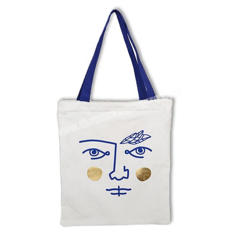Promotional durable handle yoga cotton shopper pouch bag