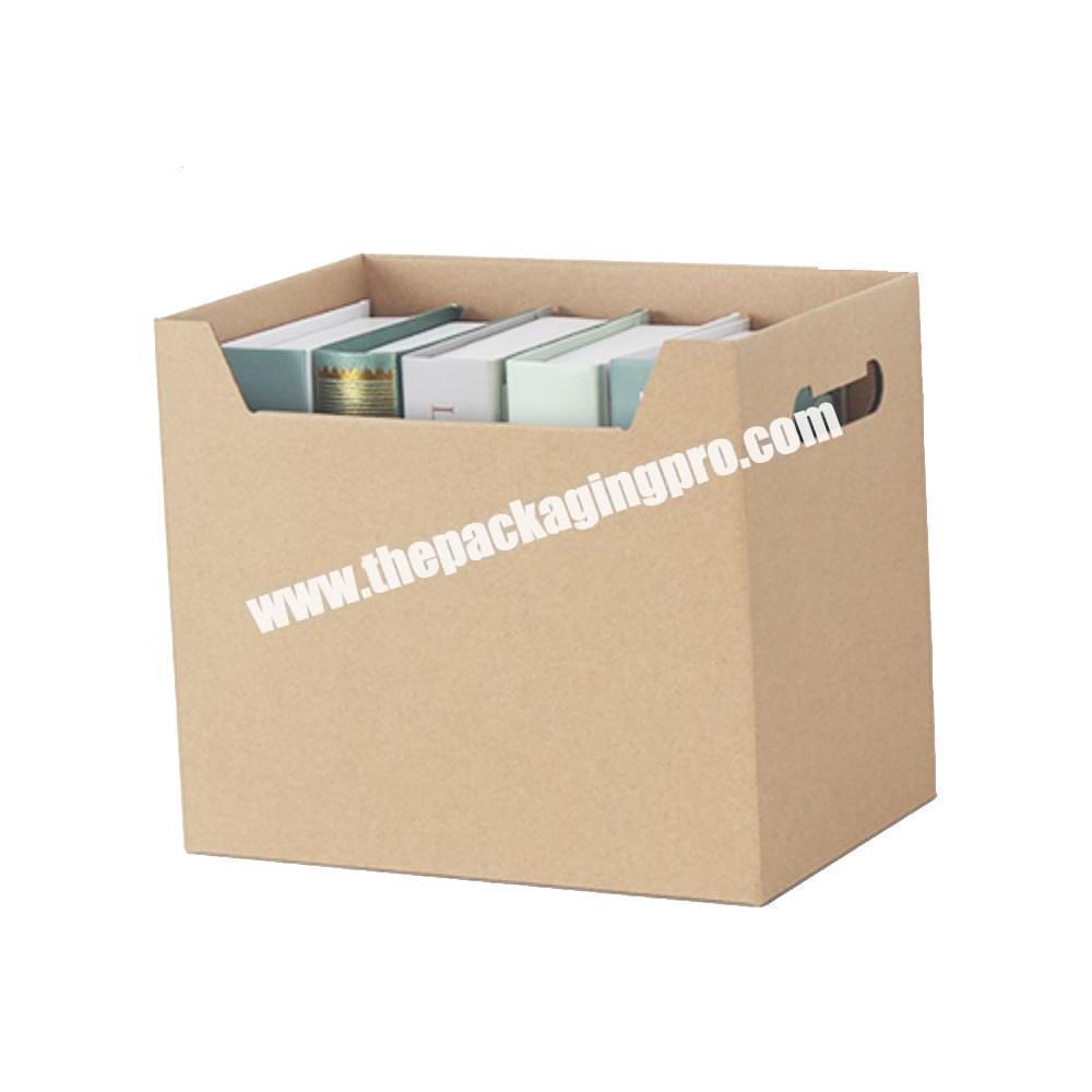 Wholesale Customized High Quality Office Stationery FileMagazine Storage Paper Box With Hole Handle