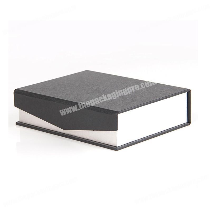 Wholesale glod foil stamping logo book shape luxury cardboard paper gift box jewelry packaging