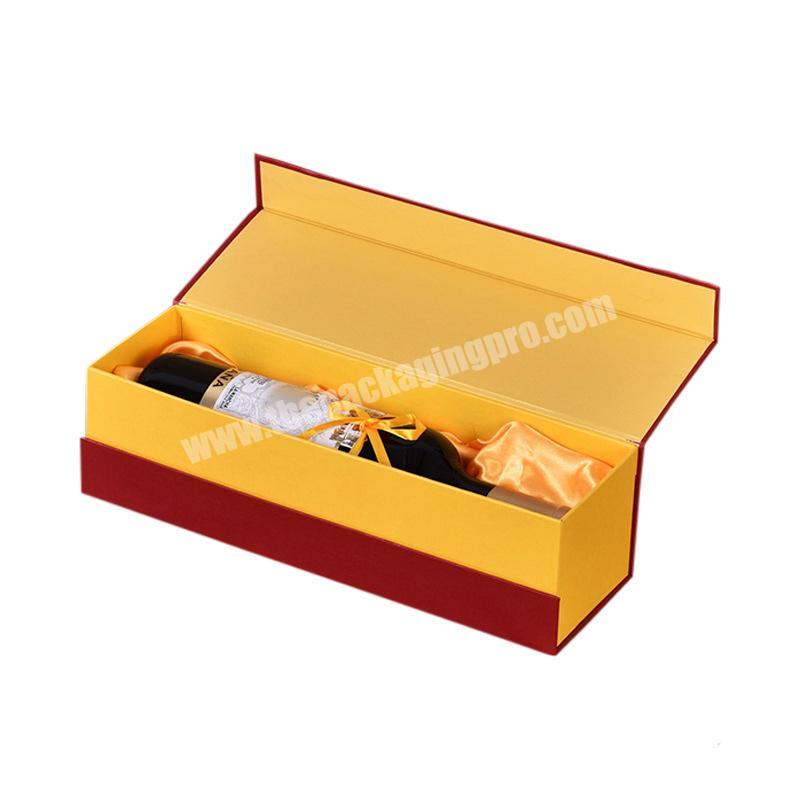 Wine gift box packaging wine shipping boxes custom logo wine box for 500ml bottle