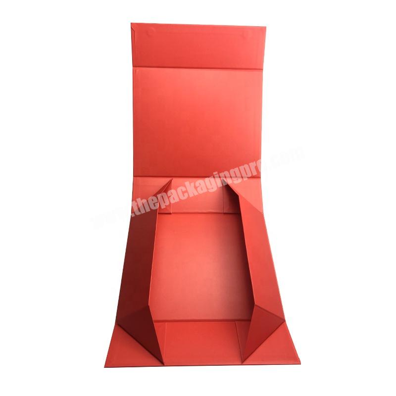 16 Wholesale Custom Logo Ribbon Printed Folding Foldable Cardboard Magnet Magnetic Gift Packaging Box