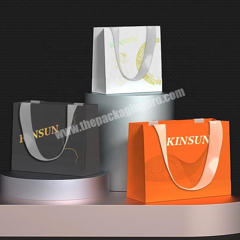 KinSun High Quality Custom Size Paper Gift Bag Wholesale Shop Paper Bag Boutique Paper Bags With Your Own Logo