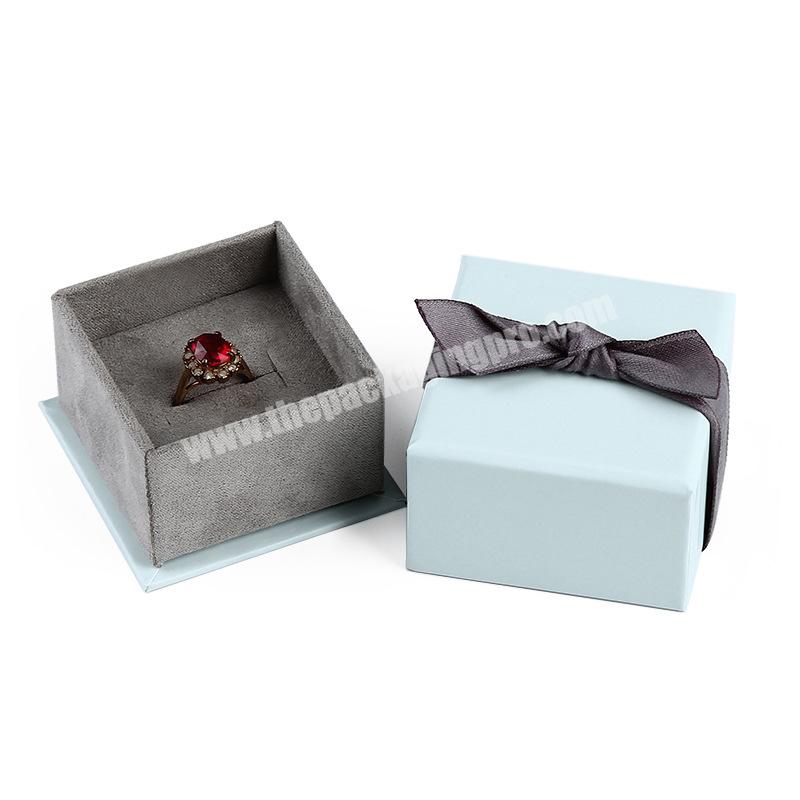 Wholesale Custom Logo Ring Necklace  Boxes  Luxury Organizer Gift Packaging Paper Jewelry Box