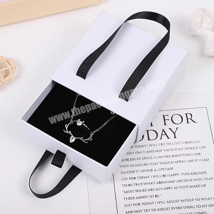 Wholesale Eco Friendly Paper Custom Logo Printed Luxury Small Drawer Gift Jewellery Jewelry Packaging Box