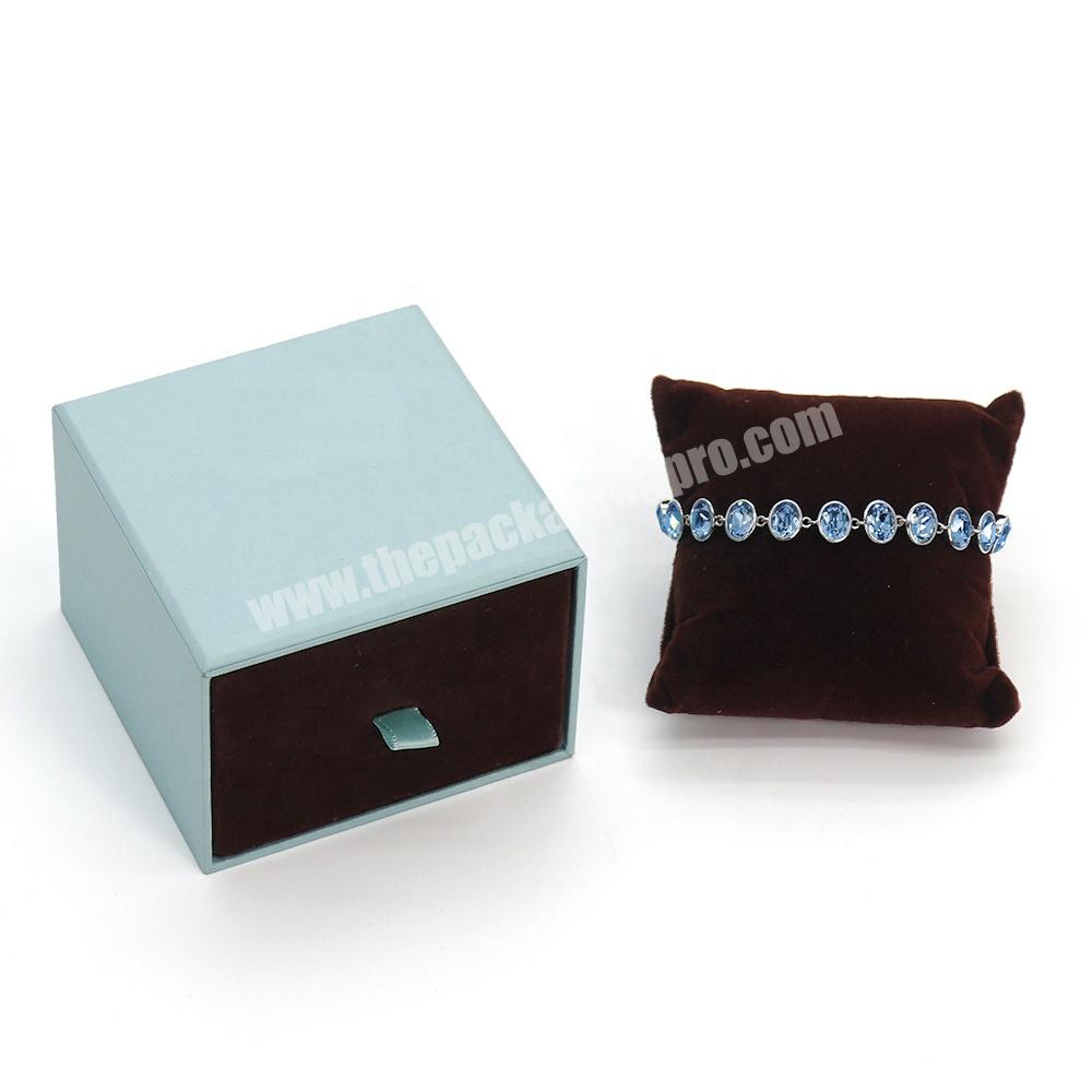 Wholesale custom logo luxury paper cardboard sliding drawer jewelry box packaging