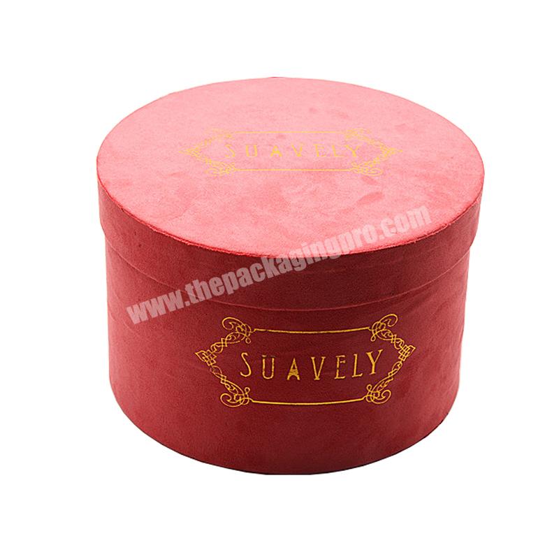 direct manufacturer custom luxury round velvet rose box