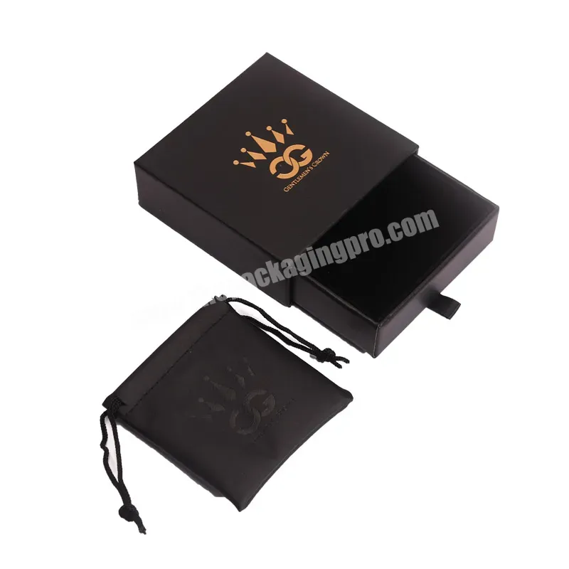 High Quality Logo Printed Leather Necklace Ring Case Luxury Jewelry Packaging Box With Pouch - Buy Logo Printed,Leather Necklace Ring Case,Jewelry Packaging Box With Pouch.