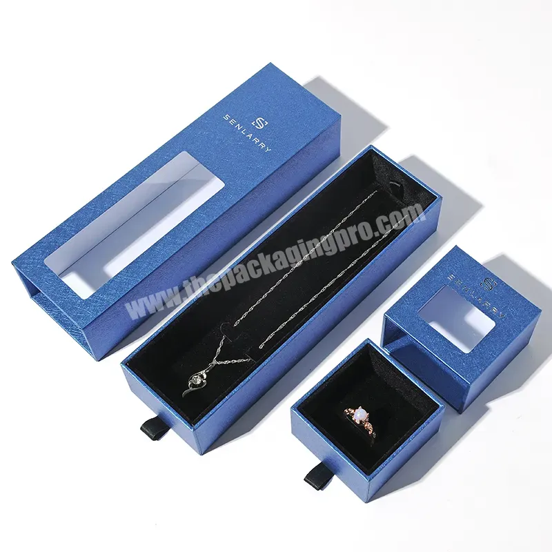 Wholesale Custom Logo Luxury Printed Ring Necklace Box Factory Supply Drawer Slide Out Jewelry Packaging Paper Box - Buy Jewelry Packaging Box,Custom Ring Box,Luxury Necklace Box.