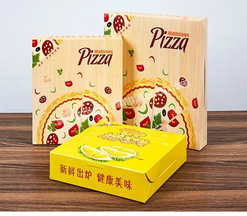 Customizable Pizza Box Rigid Boxes Coated Paper Food Package Custom Design Customer Logo Accept Bio-degradable Cn;shn Kaita - Buy Pizza Thermal Box,9 Inch Pizza Box,16 Inch Pizza Box.