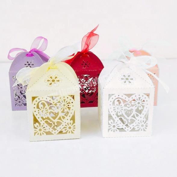 10 Pcs Wedding Favor Decoration Kraft Pillow Candy Box For Baby Shower Sweet Gift Box