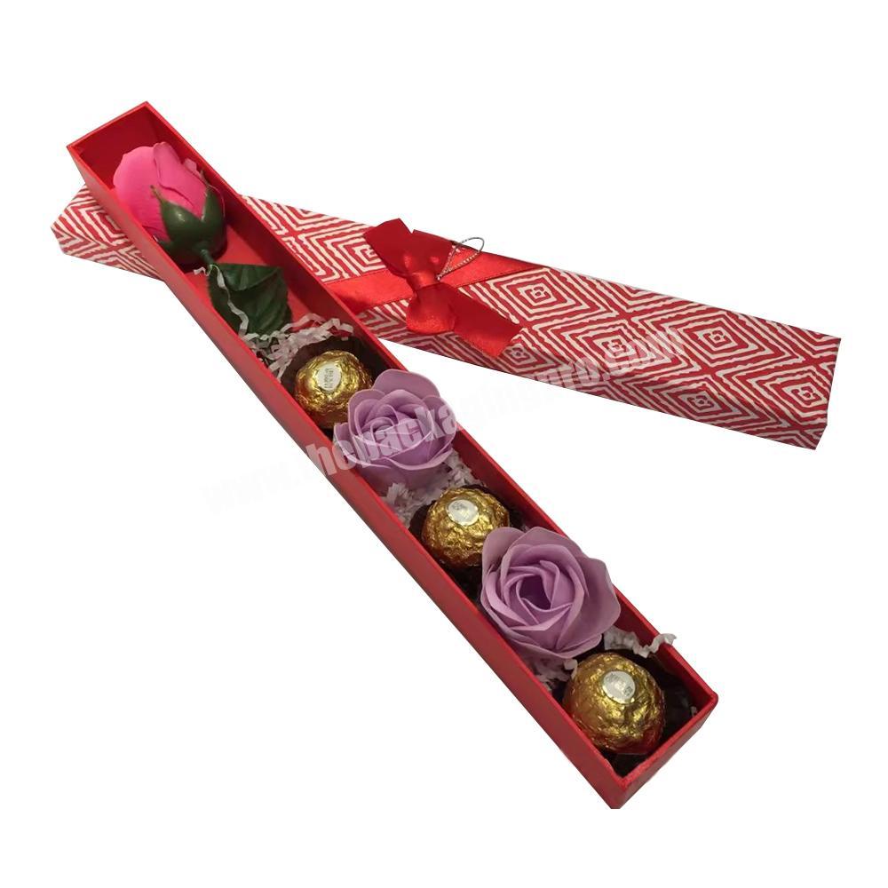 100% recycl cardboard biodegradable box and lid retail beauty decorative candy chocolate and flower gift box with ribbon