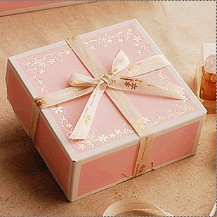 11.8cm*11.8cm*5cm 10 Pcs pink gold cake cookie chocolate paper box birthday Christmas Gift Packing Party Baby Shower