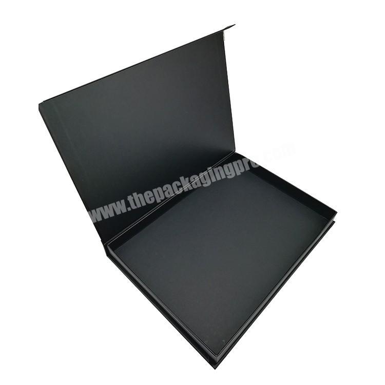 12 years factory customize high quality black matt lamination small square magnet closure paper boxes