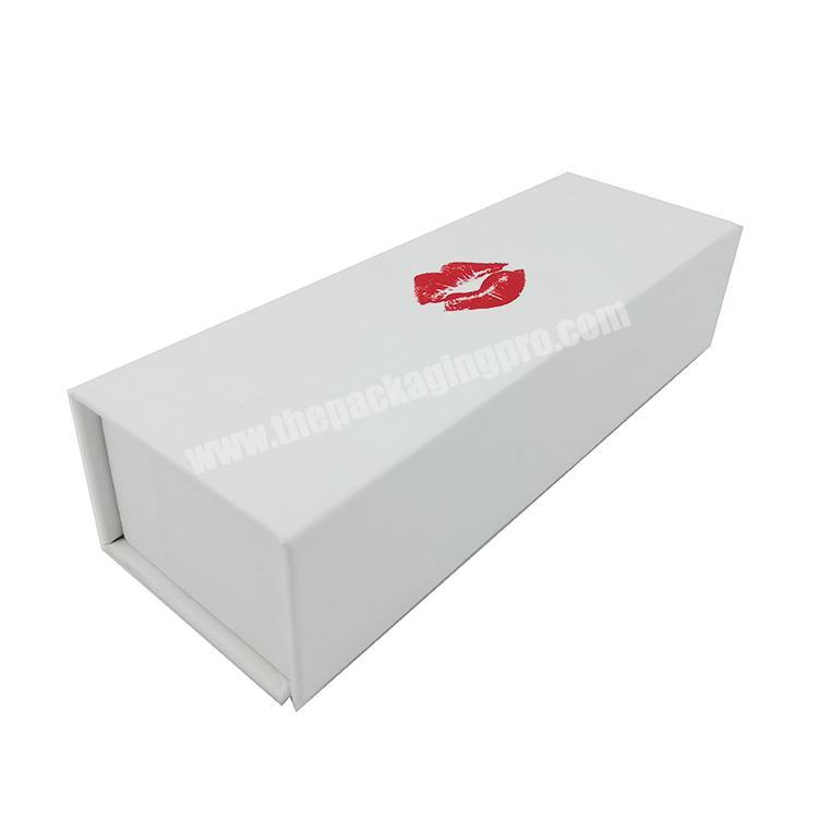 12 years factory customize high quality CMYK full color printing Lipstick Lip Gloss Packaging magnet paper box