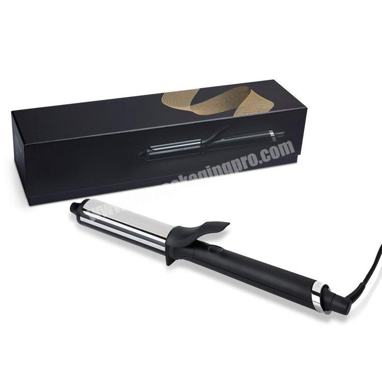 12 years factory customize high quality matt lamination Hair Tool curling iron Gift paper boxes