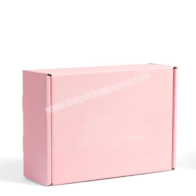 12 years factory luxury customize high quality pink corrugated shipping boxes black gift boxes