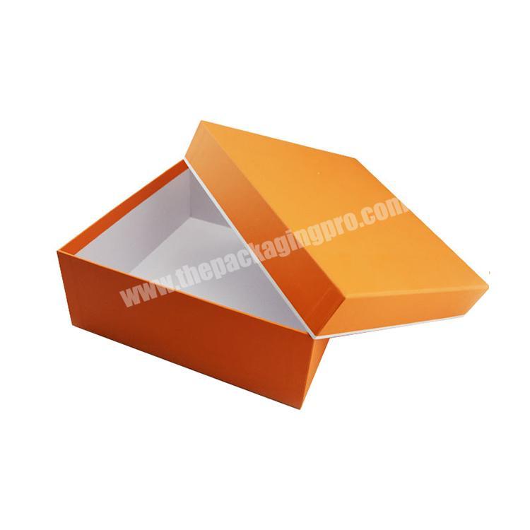 1200gsm rigid paper cardboard box orange storage boxes for clothes