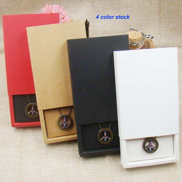 12pcs 4color Jewelry Gift Boxes Cardboard Boxes for Necklaces earring jewelry pendant Packaging display Rectangle 11.5*8*2.50cm