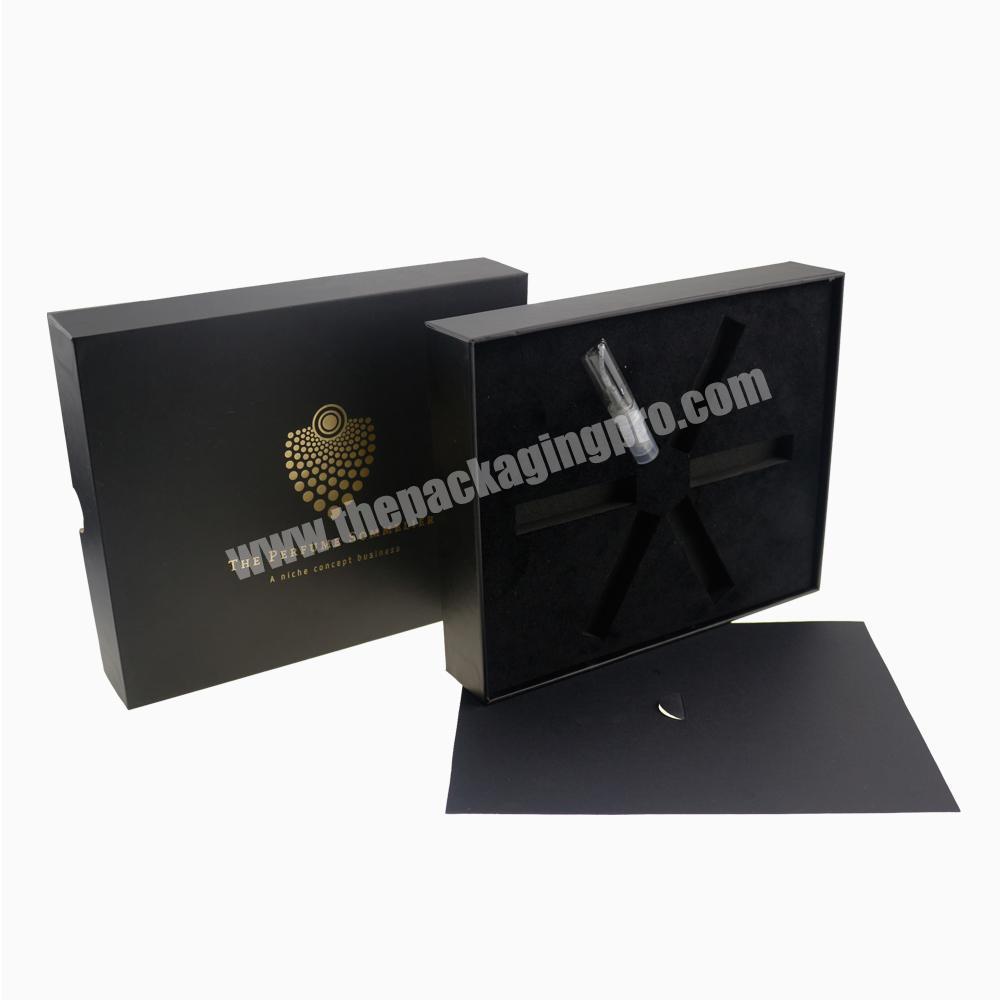 157gsm art paper laminated matte black gift box cardboard tool box