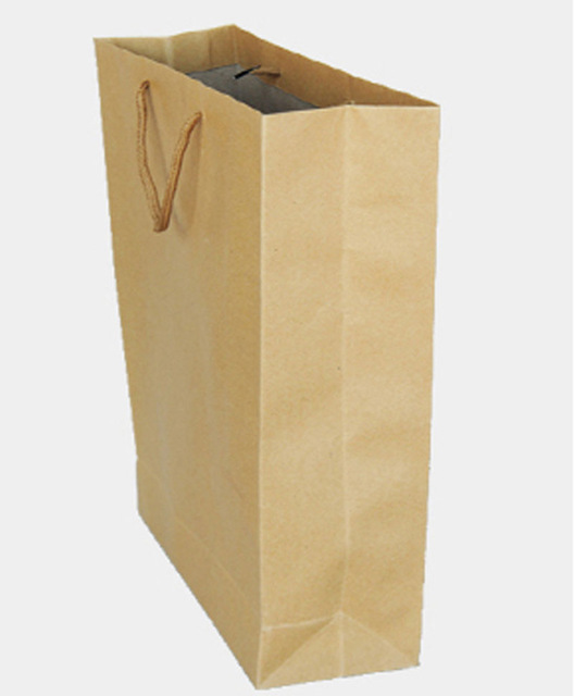 20 Piece No Printing Brown paper bag Shopping Bags Size 330 x 270 x 130 mm